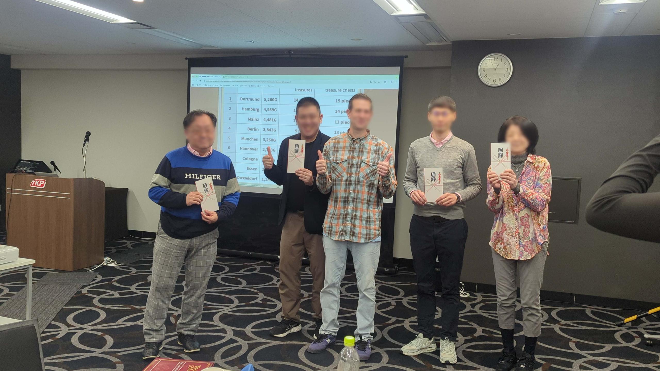 上位チームには社長より目録が授与されました。